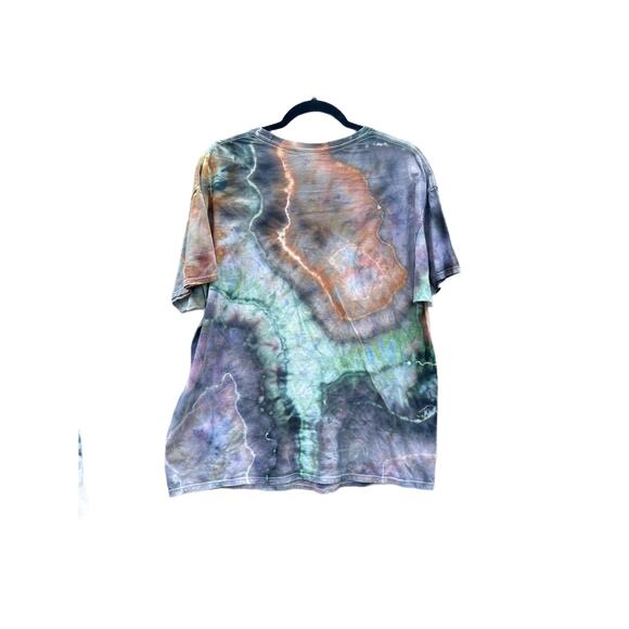Tie Dye T Shirt | Men’s Shirt | Ice Dye | Upcycled Fashion - Picture 2 of 2